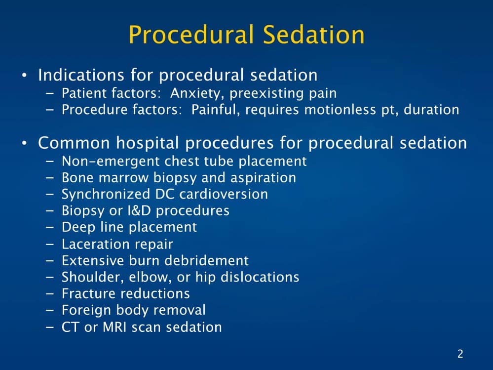 Procedural Sedation Course Hospital Procedures Consultants